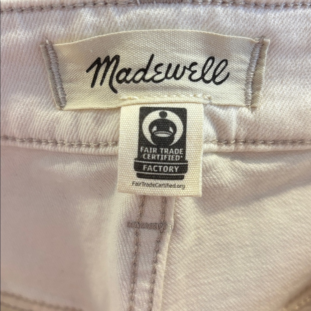 Madewell Curvy 90s Straight Waist 32 raw edge hem Crop - Picture 6 of 14